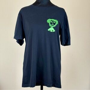 carolesdaughter Alt Rock Shirt Unisex M Black Green Graphic Made in USA Cotton